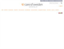 Tablet Screenshot of careofsweden.se