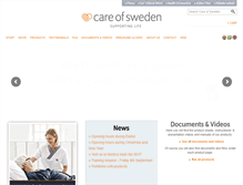 Tablet Screenshot of careofsweden.com